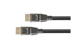 Python DisplayPort 1.4 Kabel Nylongeflecht schwarz 5m