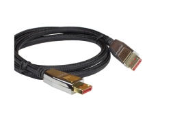 Python DisplayPort 1.4 Kabel Nylongeflecht schwarz 5m