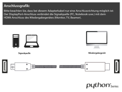 Python DisplayPort 1.4 an HDMI 2.0 Kabel Nylong. schwarz 2m