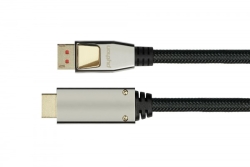 Python DisplayPort 1.4 an HDMI 2.0 Kabel Nylong. schwarz 3m