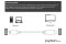 Python DisplayPort 1.4 an HDMI 2.0 Kabel Nylong. weiß 1m
