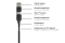 Python USB 2.0 Lade-und Datenkabel QC 3.0 PD 60W schwarz 1m