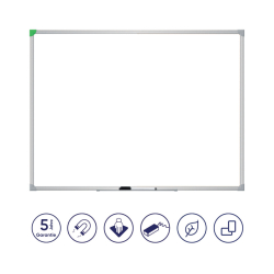 Whiteboard U-Act!Line® Stahl, Aluminiumrahmen, 600 x...