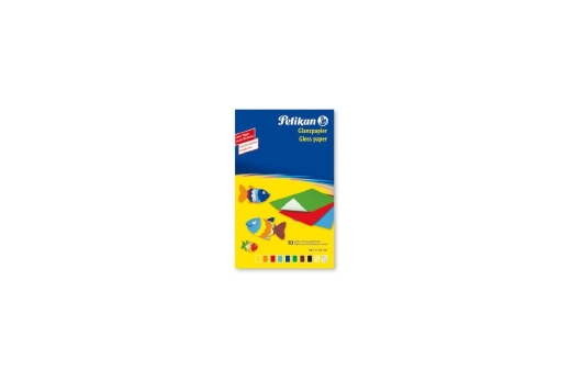 Pelikan Glanzpapier,gummiert 232 M/10 Mappe