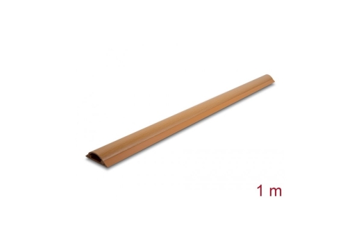 DELOCK Kabelkanal selbstklebend 50x13mm, 1m Holzoptik