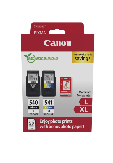 Patrone Canon PG-540L / CL-541XL black + color+Papier