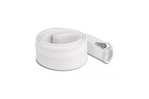 DELOCK Geflechtschlauch mit Reißverschluss 1 m x 50 mm weiß