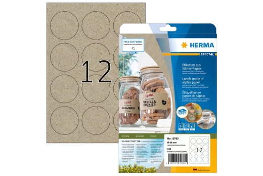 HERMA Etiketten Silphie A4 20 Blatt 60mm Rund