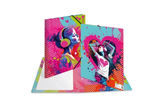 HERMA Sammelmappen A4 Karton Music Girl