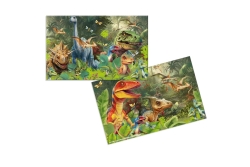 HERMA Schreibunterlage Karton Dino World 55x35 3Stk