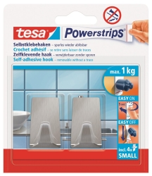 tesa Powerstrips Metallhaken Small Metall, 1 kg