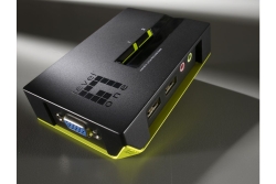 LevelOne KVM Switch 2-Port USB VGA audio support sw