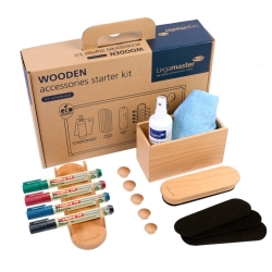 WOODEN Whiteboard Zubehörset 17-teilig