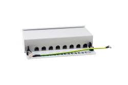 Equip Patchpanel 8xRJ45 Cat6a Desktop 500MHz RAL7035