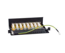 Equip Patchpanel 8xRJ45 Cat6a Desktop 500MHz RAL9005