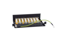 Equip Patchpanel 8xRJ45 Cat6a Desktop 500MHz RAL9005