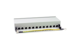 Equip Patchpanel 12xRJ45 Cat6a Desktop 500MHz RAL7035