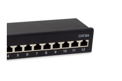 Equip Patchpanel 12xRJ45 Cat6a Desktop 500MHz RAL9005