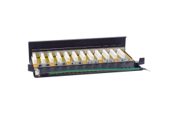 Equip Patchpanel 12xRJ45 Cat6a Desktop 500MHz RAL9005