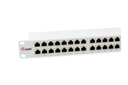 Equip 19 Patchpanel 48xRJ45 Cat6a FTP 1U 500MHz RAL7035