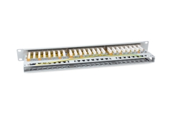 Equip 19 Patchpanel 48xRJ45 Cat6a FTP 1U 500MHz RAL7035