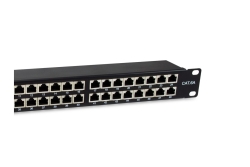 Equip 19 Patchpanel 48xRJ45 Cat6a FTP 1U 500MHz RAL9005