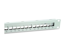Equip 19 Patchpanel 24xKeystones FTP 1U RAL7035