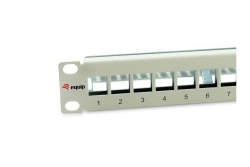 Equip 10 Patchpanel 12xKeystones FTP 1U RAL7035