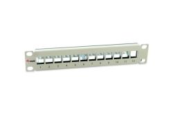 Equip 10 Patchpanel 12xKeystones FTP 1U RAL7035