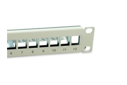 Equip 10 Patchpanel 12xKeystones FTP 1U RAL7035