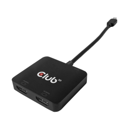 Club3D MST-Hub USB 3.2 Typ C > 2x HDMI 4K60Hz +100W PD St/Bu retail