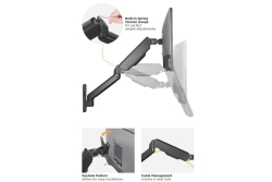 Equip Wandhalterung 17-32/2TFT 180°GF 2Gelenke 9Kg sw lite Retail
