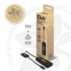 Club3D USB-Hub Typ C > 4x USB Typ C 10Gbps + 100W PD...