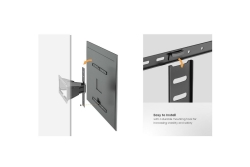 Equip Wandhalterung 43-90/1TFT Slim/V.b 1Gelenk 50Kg sw retail