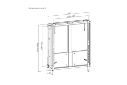 Equip Wandhalterung 55-86/1TFT Up-Down 1Gelenk 65Kg sw retail