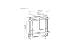 Equip Wandhalterung 60-100/1TFT Up-Down 1Gelenk 90Kg sw retail