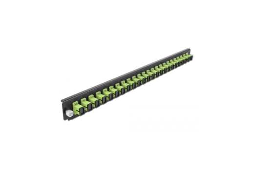 DELOCK 19 LWL Spleißbox 24 Port SC Simplex lindgrün