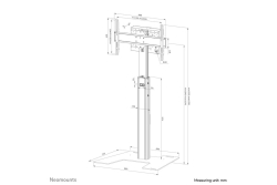 Neomounts BOS 37-75 1TFT Höhenverstellb. sw Max.70KG 1/2