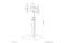 Neomounts BOS 37-75 1TFT Höhenverstellb. sw Max.70KG 1/2