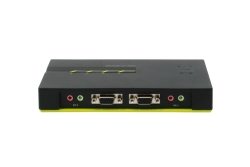 LevelOne KVM Switch 4-Port USB VGA audio support sw
