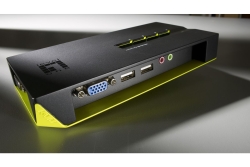 LevelOne KVM Switch 4-Port USB VGA audio support sw