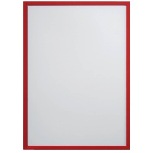 X-tra!Line® Dokumentenhülle Frame It - A4, Hartfolie, matt, rot, 5 Stück
