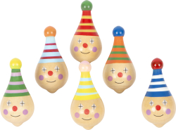 Holzkreisel Clown