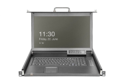 DIGITUS Modulare Konsole 17HD TFT, 1-port VGA KVM Deutsch