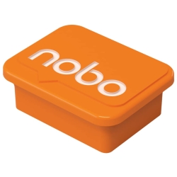 Magnet - eckig, 18 x 22 mm, orange, 4 Stück