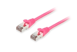 Equip Patchkabel Cat6A S/FTP 2xRJ45 10.00m pink LSZH Polybeutel