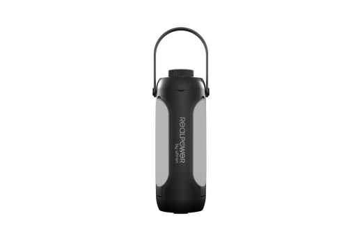 RealPower LED outdoor Light 190,solar,schwarz,6.000mAh