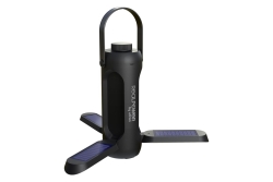 RealPower LED outdoor Light 190,solar,schwarz,6.000mAh