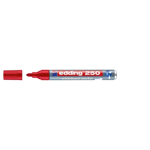 250 Boardmarker - nachfüllbar, 1,5 - 3 mm, rot