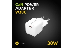 Intenso Power Adapter 1x USB-C 30W GaN White